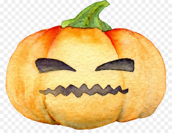 Jack-o-lantern Pumpkin Watercolor painting - pumpkin Jack-o-lantern Pumpkin Watercolor painting - pumpkin