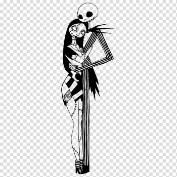 Jack Skellington and Sally , Jack Skellington The Nightmare Before Christmas: The Pumpkin King Drawing Sketch, skyline transparent background PNG clipart