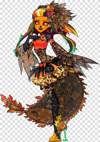 Jack Skellington Monster Jack-o'-lantern, autumn girl transparent background PNG clipart