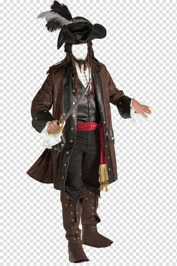 Jack Sparrow Halloween costume Piracy BuyCostumes.com, transparent background PNG clipart