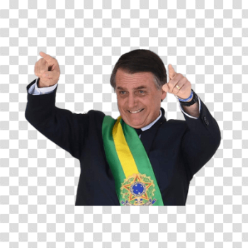 Jair Bolsonaro Pointing To the Public transparent PNG - StickPNG