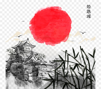 Japan Bitcoin Notebook Satoshi Nakamoto Cryptocurrency - Vector Japanese architecture 