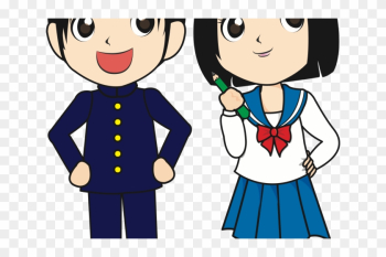 Japan Clipart Student - Student Boy Girl Png Japan Clipart Student - Student Boy Girl Png