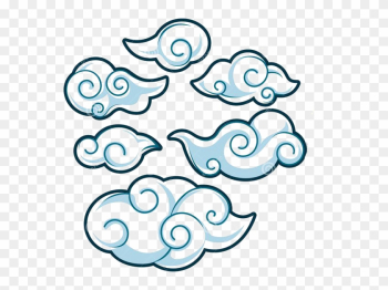 Japan Cloud Illustration - Japanese Style Clouds