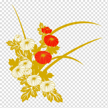 Japan Cut flowers Autumn Floral design, japan transparent background PNG clipart