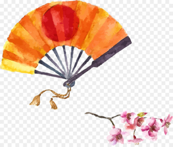 Japanese art Watercolor painting Illustration - Japanese wind vector illustration 