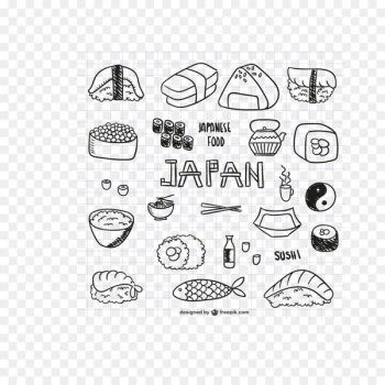 Japanese Cuisine Sushi Sashimi Asian cuisine Chinese cuisine - Delicious Japanese food vector material downloaded, 