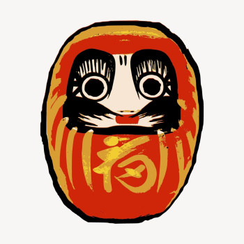 Japanese Daruma doll collage element, | Free Vector - rawpixel Japanese Daruma doll collage element, | Free Vector - rawpixel