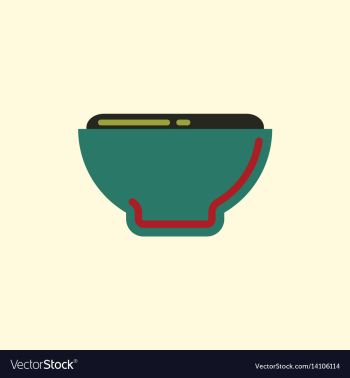 Japanese food miso soup vector image Japanese food miso soup vector image