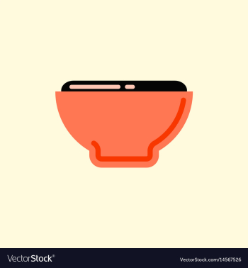 Japanese food miso soup vector image Japanese food miso soup vector image