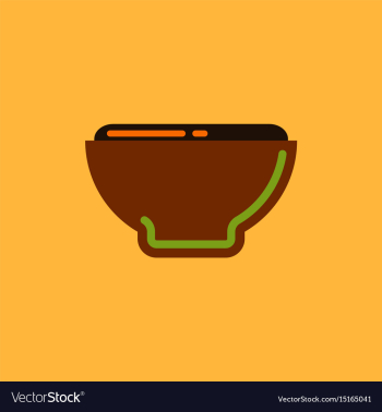 Japanese food miso soup vector image Japanese food miso soup vector image