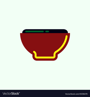 Japanese food miso soup vector image Japanese food miso soup vector image