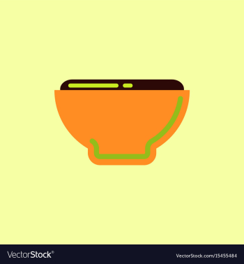 Japanese food miso soup vector image Japanese food miso soup vector image