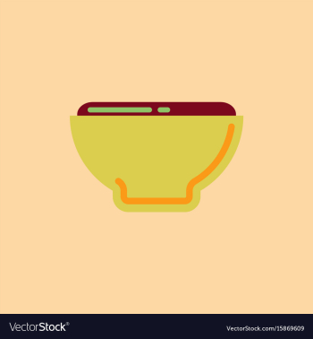 Japanese food miso soup vector image Japanese food miso soup vector image