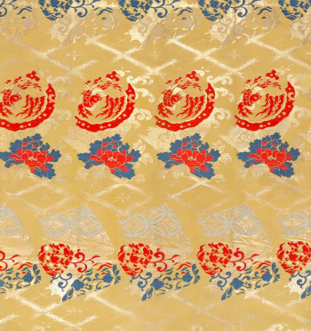 Japanese gold pattern fabric in high | Free Photo Illustration - rawpixel