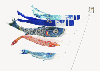 Japanese koi flags collage element | Free PSD - rawpixel Japanese koi flags collage element | Free PSD - rawpixel