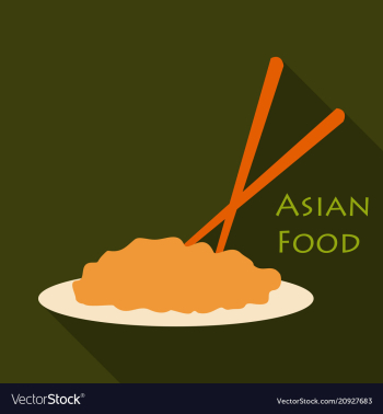Japanese noodles asian thai chinese food vector image Japanese noodles asian thai chinese food vector image