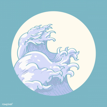 Japanese wave art doodle | Free stock vector - 843121 Japanese wave art doodle | Free stock vector - 843121