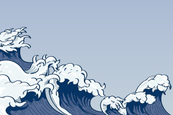 Japanese wave doodle Free Vector Japanese wave doodle Free Vector