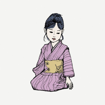 Japanese woman collage element, cartoon | Free PSD Illustration - rawpixel Japanese woman collage element, cartoon | Free PSD Illustration - rawpixel