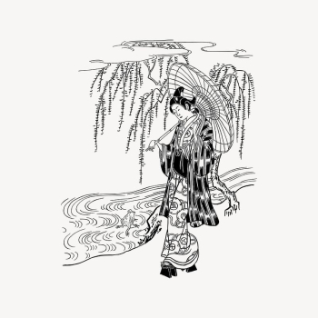 Japanese woman collage element, drawing | Free Vector Illustration - rawpixel Japanese woman collage element, drawing | Free Vector Illustration - rawpixel