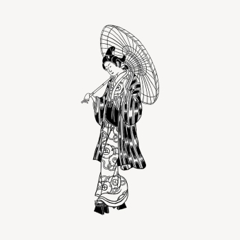 Japanese woman collage element, drawing | Free Vector Illustration - rawpixel Japanese woman collage element, drawing | Free Vector Illustration - rawpixel