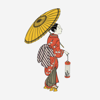 Japanese woman wearing kimono illustration. | Free Photo Illustration - rawpixel Japanese woman wearing kimono illustration. | Free Photo Illustration - rawpixel