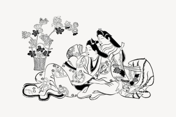 Japanese women collage element, drawing | Free Vector Illustration - rawpixel Japanese women collage element, drawing | Free Vector Illustration - rawpixel