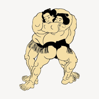 Japanese wrestling clipart, illustration vector. | Free Vector - rawpixel Japanese wrestling clipart, illustration vector. | Free Vector - rawpixel