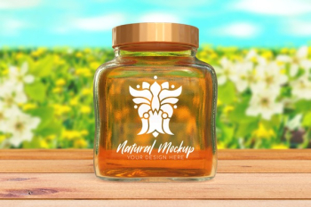 Jar Mockup Honey