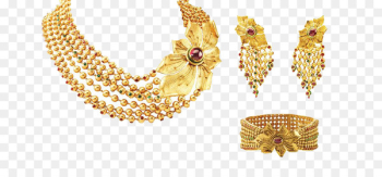 Jewellery Bride Gemstone Wedding Gold - Indian Jewellery PNG Clipart 