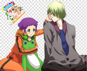 Jin y Yunoha Render, anime characters transparent background PNG clipart Jin y Yunoha Render, anime characters transparent background PNG clipart