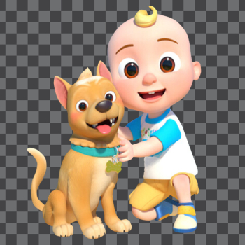 JJ and Bingo - Cocomelon Characters PNG transparent