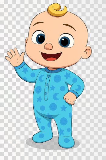 JJ Cocomelon in Blue Pajamas JJ Cocomelon in Blue Pajamas