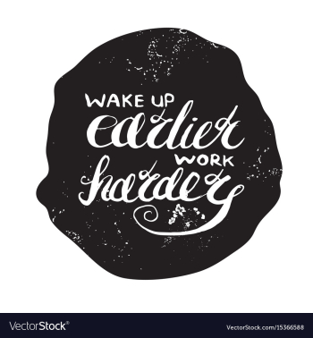 Job motivation lettering vector image