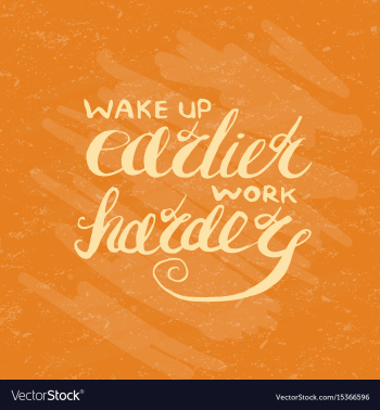 Job motivation lettering vector image