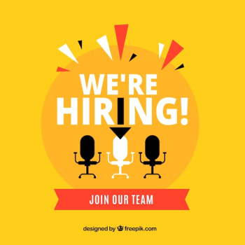 Job vacancy composition with flat design Job vacancy composition with flat design