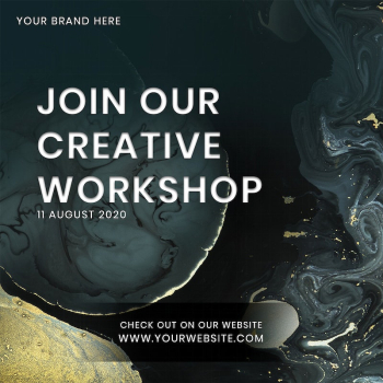 Join our creative workshop social | Free PSD Template - rawpixel