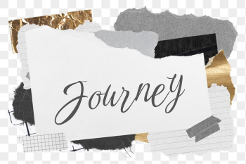 Journey png word sticker typography, | Free PNG - rawpixel