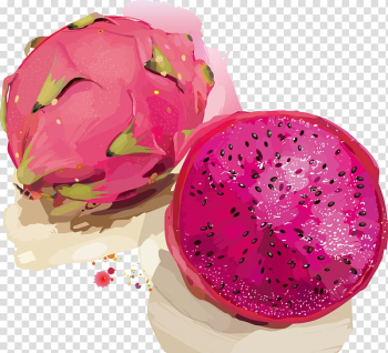 Juice Pitaya Fruit, Hand-painted dragon fruit transparent background PNG clipart Juice Pitaya Fruit, Hand-painted dragon fruit transparent background PNG clipart