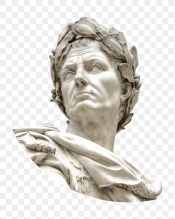 Julius Caesar statue png sticker, | Free PNG - rawpixel