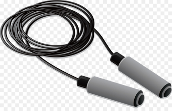 Jump Ropes Sport Illustration - Black rope skipping technology ...