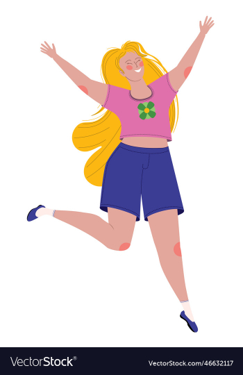 jumping girl in tshirt jumping girl in tshirt