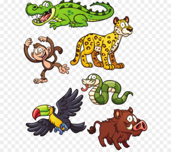 Jungle Animal Snake Jaguar Clip art - cartoon animals Jungle Animal Snake Jaguar Clip art - cartoon animals