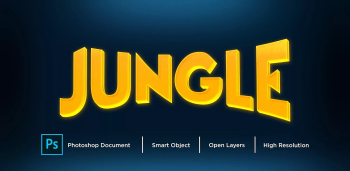 Jungle PSD Text Effect Free Download