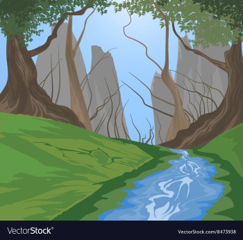 Jungle vector image Jungle vector image