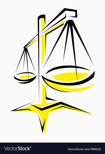 Justice scales vector image Justice scales vector image