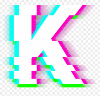 K Freetoedit Sticker - K Glitch, HD Png Download - 1024x1024 ...