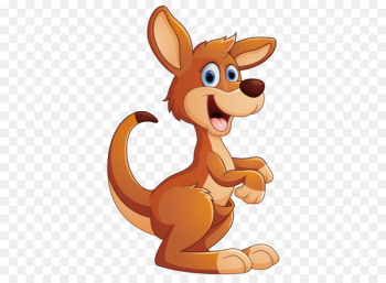 Kangaroo Cartoon Illustration - Happy kangaroo Kangaroo Cartoon Illustration - Happy kangaroo