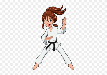 Karate Girl Clipart - Girl Martial Arts Clipart